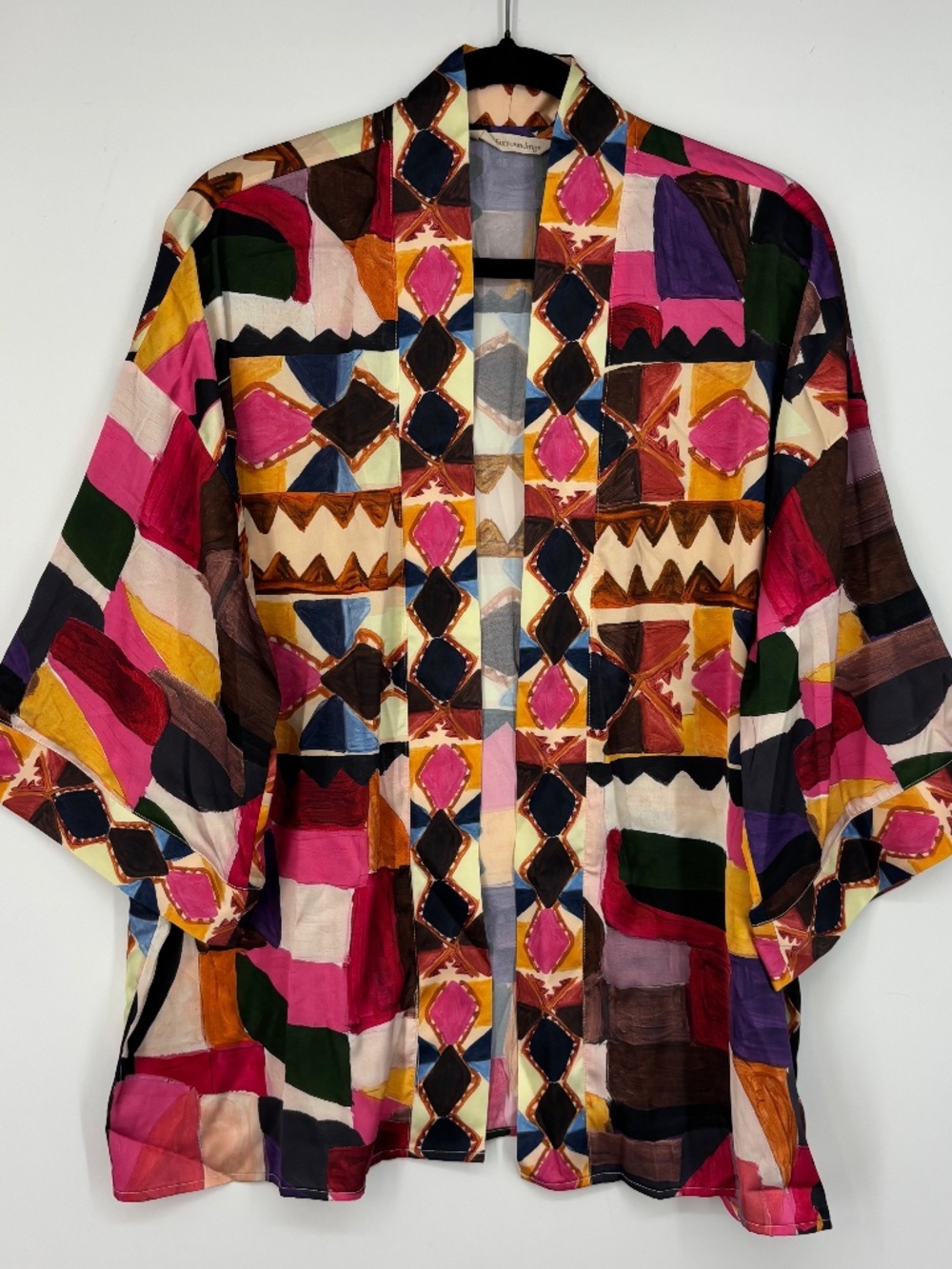 Soft Surroundings Womens PETITE Small Medium Margot Kimono Topper Multi Color